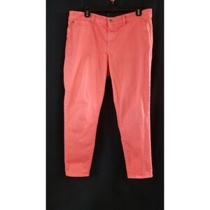 Gap Size 32 14 Coral Legging Jeans